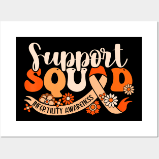 Orange Infertility Awareness Support Squad Partner Month Posters and Art